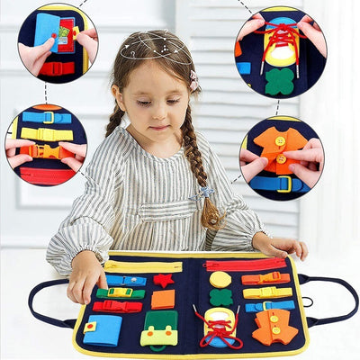 Busy Book Learning Toy for Toddlers & Preschool Kids