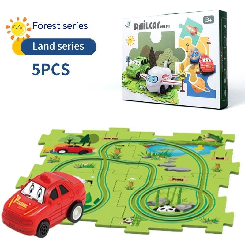 Kids DIY Electric Train Track Puzzle Toy Set