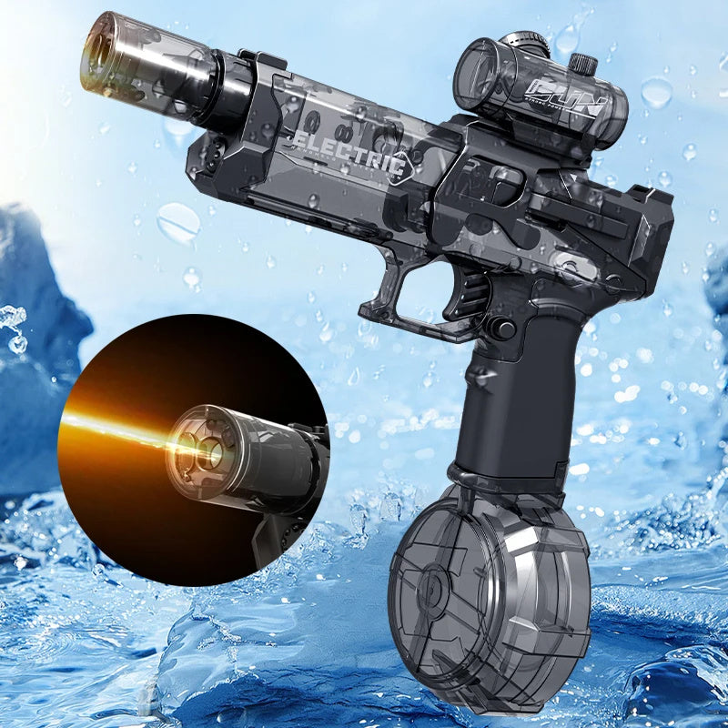 Electric Water Gun Automatic Spray Toy with Lights